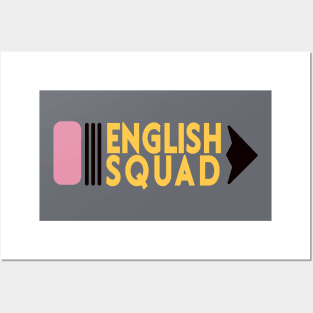 English Squad Fun and Cute English Teacher Back to School Posters and Art